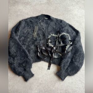 Beulah Black Heart Sweater